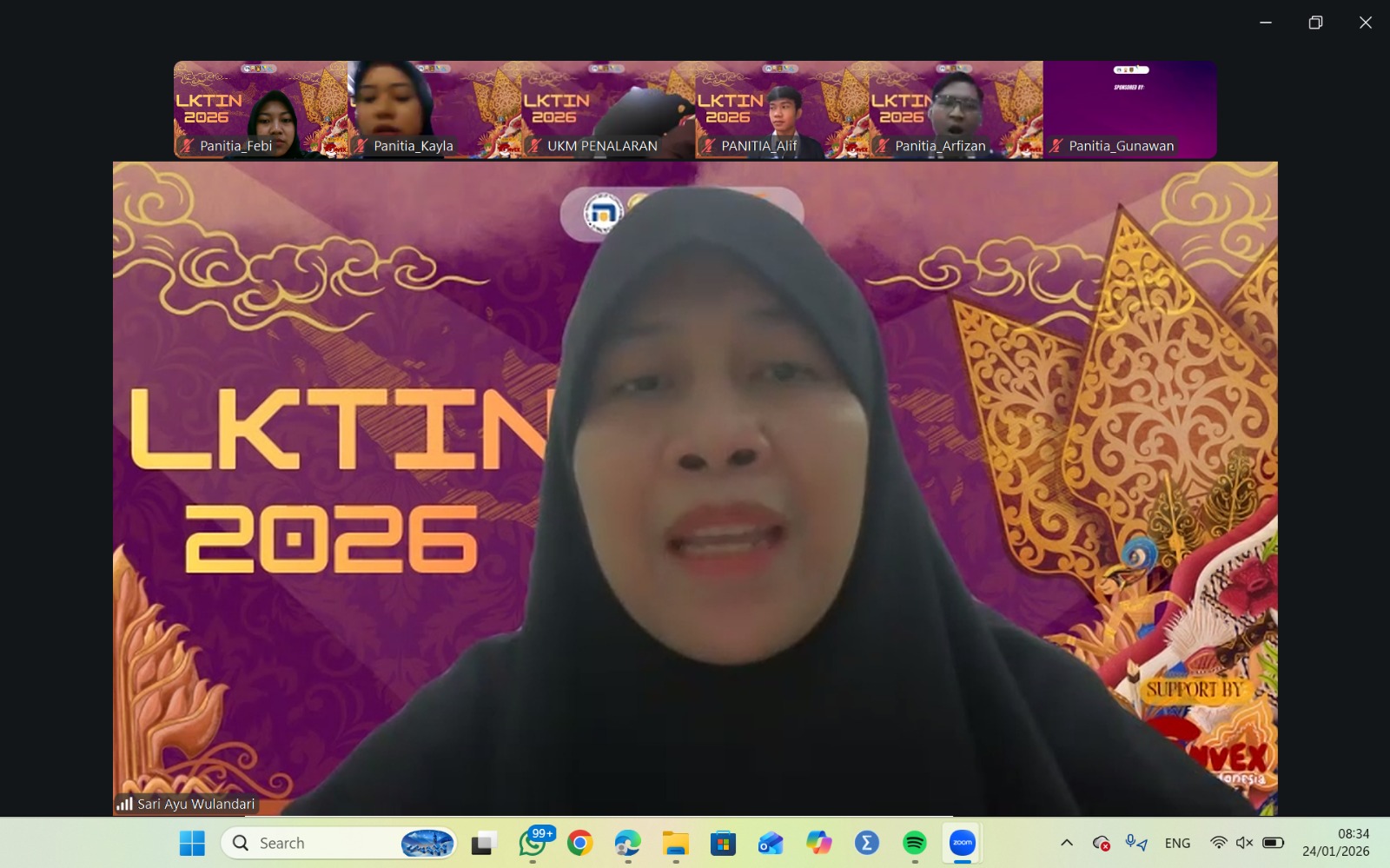 Sambutan perwakilan juri